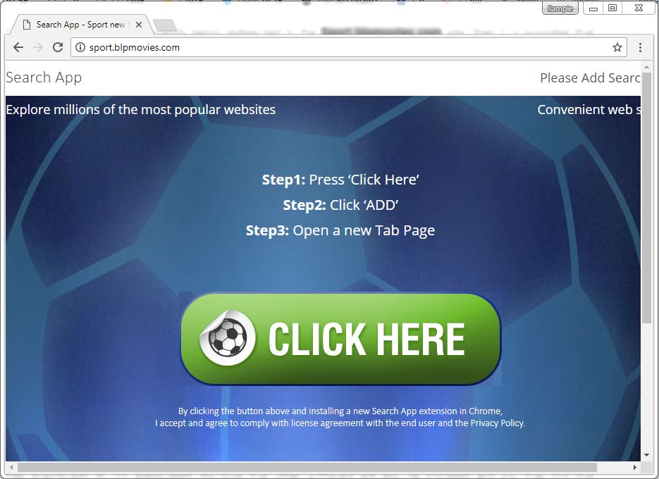 supprimer le virus de redirection de navigateur SearchApp-Sport 